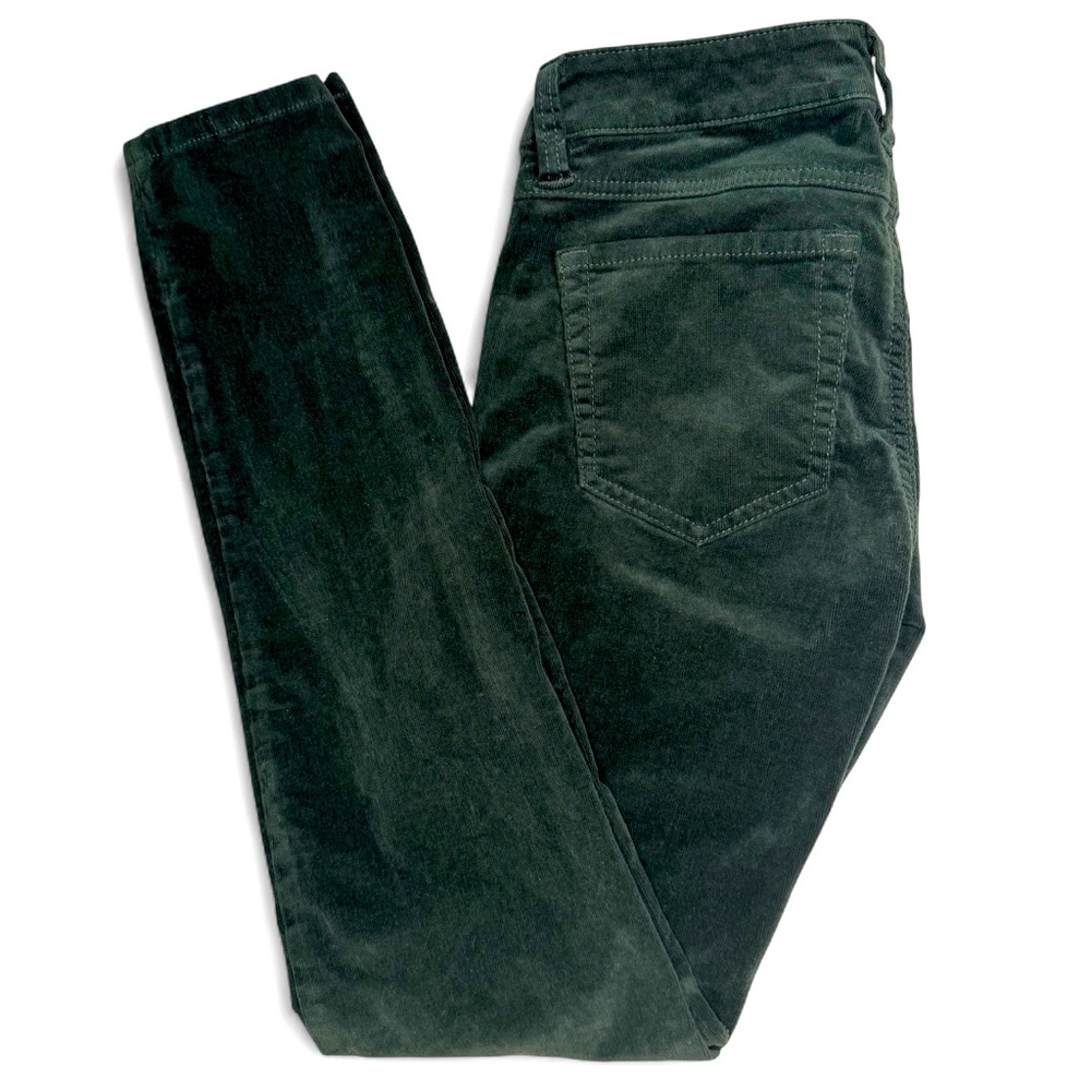 Cabi Skinny Forest Green Corduroy Pants Size 0